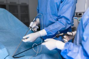Minimally invasive vascular procedure in operating room"